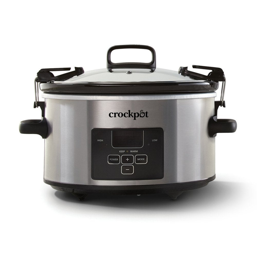 crock-pot-programmable-4-quart-cook-and-carry-slow-cooker-stainless-steel-i4 053891145510