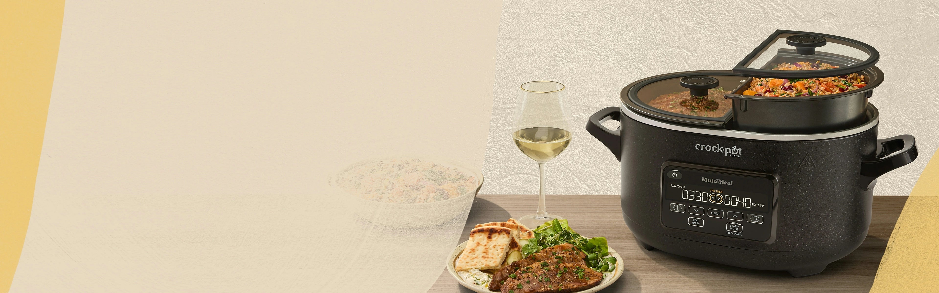 Crock-Pot MultiMeal Multicooker in Speckled Black